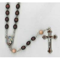 Chapelet - Ste Rita - Bois Marron - Paters beiges