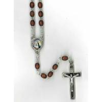 Rozenkrans - H Rita - Hout / Donkerbruin 