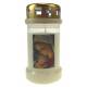 Bougie 3J / CD / blanc / Vierge et enfant