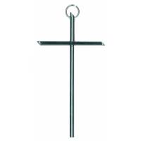 Croix Murale - 14 cm - Métal Nickelé