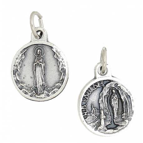 Médaille 15 mm - Vierge / Appar. Lourdes