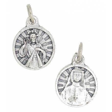 Médaille 15 mm - Christ Miséricordieux / Sr Faustine