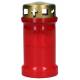 Kaars 3D - vergulde deksel - rood - zonder afbeelding 