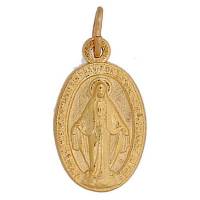 Médaille 17 mm Ov - Miraculeuse - Métal doré