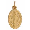 Medaille 17 mm Ov - Wonderbare - Verguld 