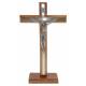 Kruis op voet - 27 X 15 cm - Hout-Metaal 