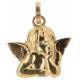 Medaille Engel - 18X15 mm - Met Verguld 