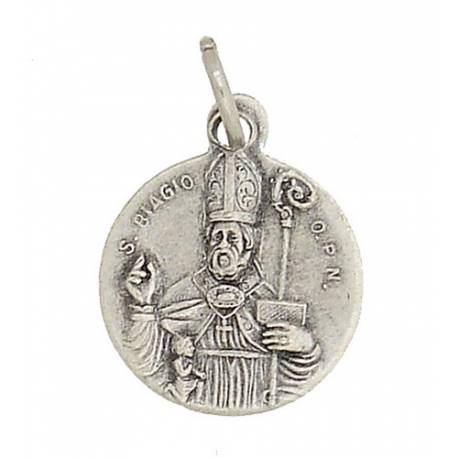 Médaille 15 mm - St Blaise - Métal Argenté