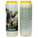 Noveenkaars / wit / H Michael / gebed 