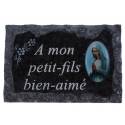 Plaque Cimetiere A Mon Petit-Fils Bien-Aime 9x14 