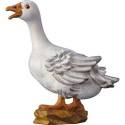Gans/kwakend : houtsnijwerk kerstgroep Ulrich 15 cm 