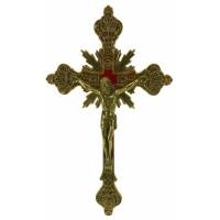 Croix Murale - 20 cm - Métal Doré
