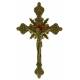Croix Murale - 30 cm - Métal Doré