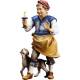 Man met Hond : houtsnijwerk kerstgroep Ulrich 15 cm 