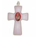 Croix Berceau St Antoine - 10 X 6.6 cm - Rose