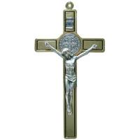 Sint-Benedictuskruis - 12 cm - Met verguld 