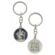 Porte-Clefs - St Christophe / K.G.T. - 30 mm - Email Bleu