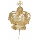 Keizerkroon Metaal Verguld / Strass 6 Cm 