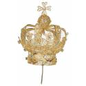 Keizerkroon Metaal Verguld / Strass 6 Cm 
