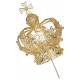 Keizerkroon Metaal Verguld / Strass 6 Cm 