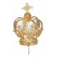 Keizerkroon Metaal Verguld / Strass 8.5 Cm 