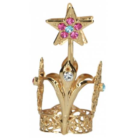 Hertogerkroon Metaal Verguld / Strass 3 Cm 
