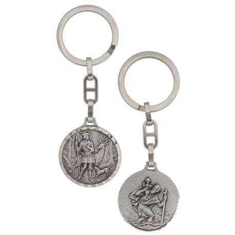 Porte-Clefs St Hubert / St Christophe 30 mm