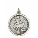 Medaille H Hubertus - 16 mm - Metaal Verzilverd 