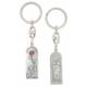 Porte-Clefs - Ste Rita / St Christophe - 44 X 16 mm