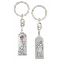 Porte-Clefs - Ste Rita / St Christophe - 44 X 16 mm