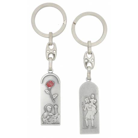 Porte-Clefs - Ste Rita / St Christophe - 44 X 16 mm