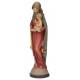 Statue 14 Cm Vierge Bois Sculpte Couleur