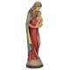 Statue 14 Cm Vierge Bois Sculpte Couleur