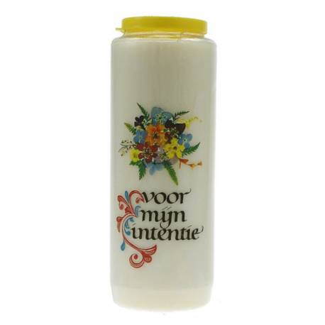 Noveenkaars / wit / Voor mijn intentie 