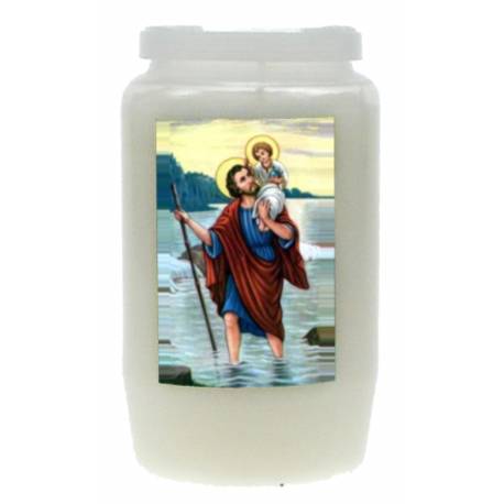 Kaars 3 Dagen / wit / H Kristoffel 