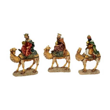 Roi Mage sur chameau - 15 cm - 3 / set
