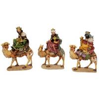 Roi Mage sur chameau - 20 cm - 3 / set
