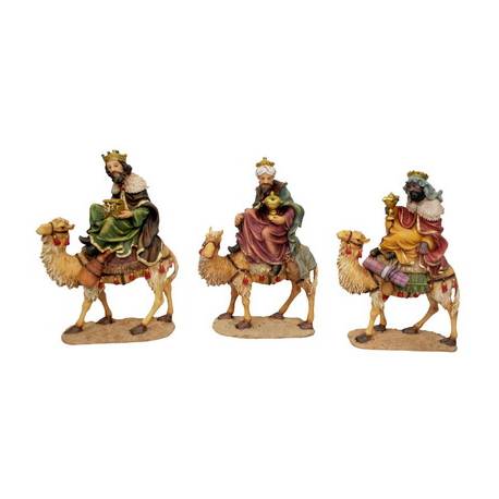 Roi Mage sur chameau - 20 cm - 3 / set