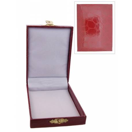 Ecrin Cuir Croco 8 X 6 Cm Brun