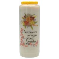 Neuvaine / blanc / Deze kaars zet mijn gebed verder