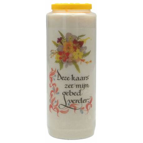 Neuvaine / blanc / Deze kaars zet mijn gebed verder