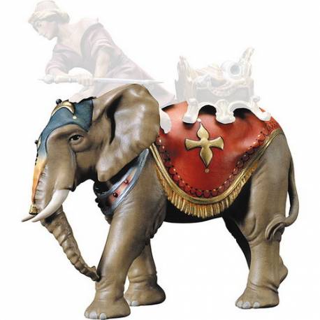 Olifant : houtsnijwerk kerstgroep Ulrich 15 cm 