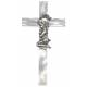 Croix Berceau - 10 cm - Blanc / Fille