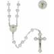 Chapelet - Blanc irisé - Bte Communion