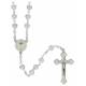 Chapelet - Blanc irisé - Bte Communion