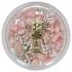 Chapelet - Rose irisé - Bte Communion