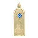 Médaille Ste Rita - Métal Doré + Strass