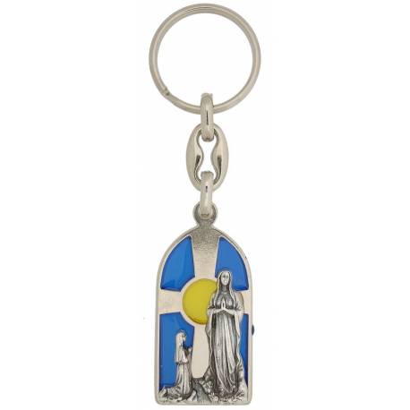Sleutelhanger Glasraam - Lourdes Verschijning 