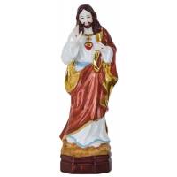 Statue 20 Cm - Sacré Coeur - Porcelaine