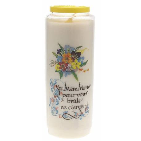 Neuvaine / blanc / Ste Mère Marie ... cierge